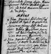 akt chrztu z 8.05.1722 r.